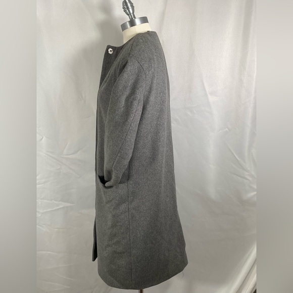 H&M wool blend winter knee length coat formal office career preppy classic 4 - Picture 7 of 11